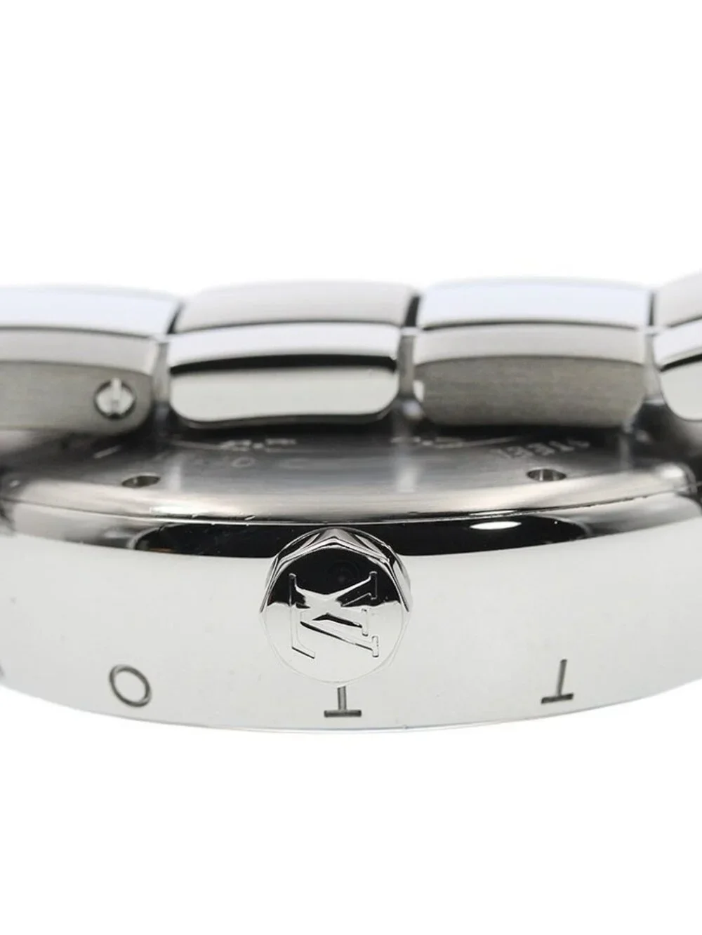 LOUIS VUITTON Tambour Q1131 GMT date Brown Dial Automatic Men's Watch_962354